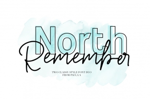 North Remember font Duo Font Download