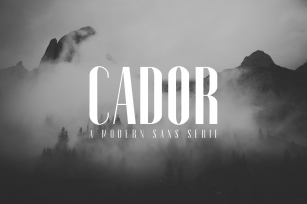 Cador Modern Sans Serif Font Font Download