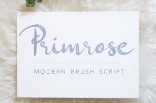 Primrose - A Cheerful Modern Handwritten Brush Script Font Download