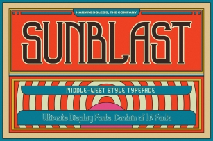 Sunblast Display Typeface Font Download