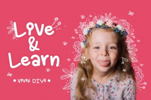 Live and Learn Baby Font- Handwritten Kawaii style! Font Download
