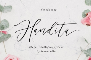 Handita - Calligraphy Font Font Download