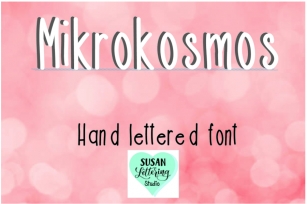 Mikrokosmos Hand lettered Serif Font, Regular and Bold, TTF Font Download