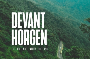 Devant Horgen - Modern Typeface with WebFont Font Download