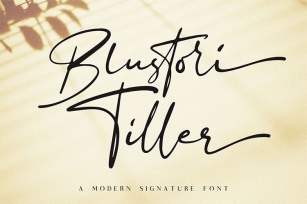 Blustori TillerModern Script Font Download