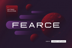 Fearce Typeface & Space Flyer Font Download