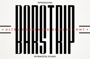 BARSTRIP - Ultra Condensed Font Download