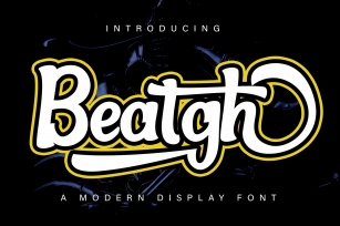 Beatgh modern display font Font Download