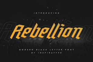 Rebellion - Modern Blackletter Font Download