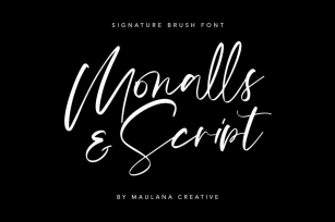 Monalls Script Signature Brush Font Font Download
