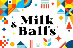 Milk and Balls Font Download