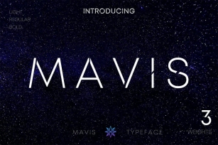 MAVIS SANS - FUTURISTIC TYPEFACE Font Download