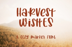 Harvest Wishes Cozy Marker Font Download