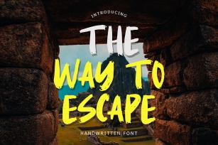 The Way To Escape Handwritten Brush Font Download