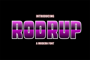 Rodrup Font Download