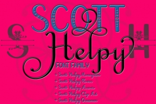 Scott Helpy Big Family Font Download