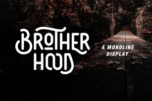 Brotherhood - Monoline Display Font Download