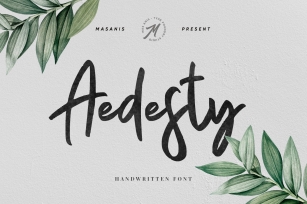 Aedesty - Handwritten Font Download