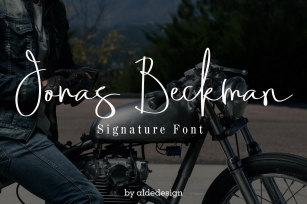 Jonas Beckman - Two Signature Font Font Download