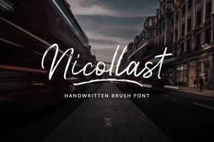 Nicollast Handwritten Brush Font Font Download