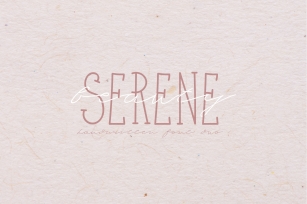 Serene Beauty Handwritten Font Duo Font Download