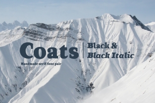 Coats Black & Coats Black Italic Font Download