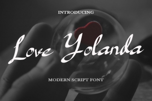 Love Yolanda - Font Font Download