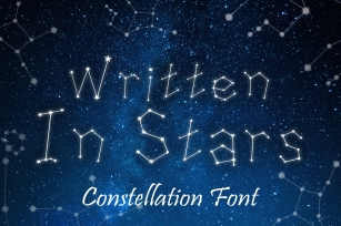 Written in Stars, Constellation Zodiac Font! Font Download