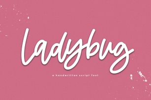 Ladybug - A Handwritten Script Font Font Download