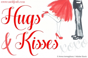 Hugs and Kisses xoxo Font Download