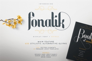Fonatik Display font Extras Font Download