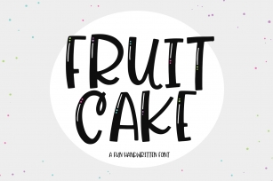 Fruit Cake - A Handwritten Font Font Download