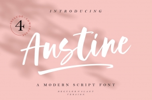 Austine - A Modern Script Font Font Download