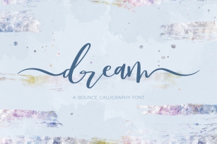 Dream Bounce Calligraphy Font Font Download