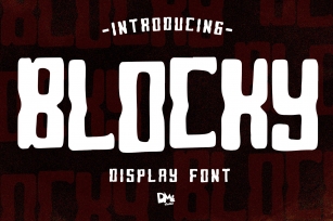 Blocky - Display Font Font Download