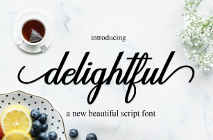 delightful script Font Download