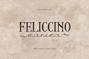 Feliccino Manera Two Faced Font Duo Font Download