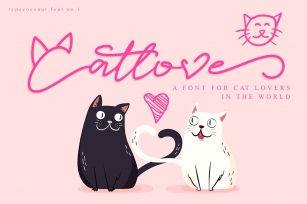 Catlove Lovely Font Font Download