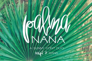 Palma Nana - Sunny Font Duo Font Download