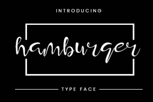 Hamburger Typeface Font Download