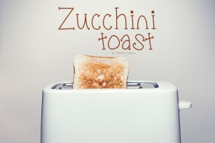Zucchini Toast, A handwritten fun font with extras Font Download