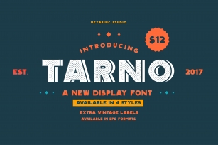 Tarno Display Font Font Download