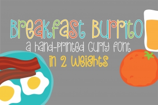PN Breakfast Burrito Font Download