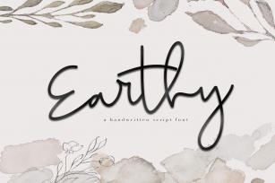 Earthy - A Handwritten Script Font Font Download