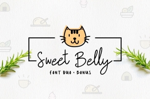 Sweet Belly | Font Duo + Bonus Font Download