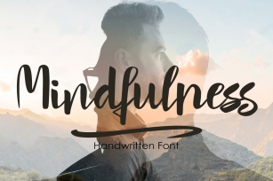 Mindfulness - handwritten font Font Download
