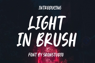 Light In Brush - Display Font Font Download