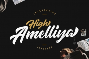 High Amelliya Typeface Font Download