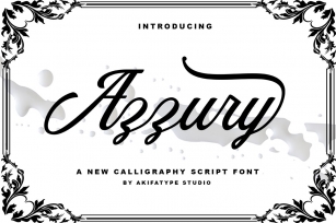 Azzury Script Font Download