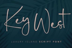 Key West Script Font with Extra Font Download